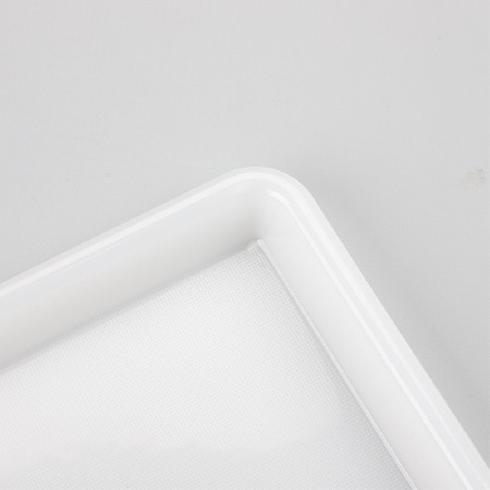 半透明白色接水盘长方形塑料托盘多用途pp沥水托盘厨房用品收纳盘